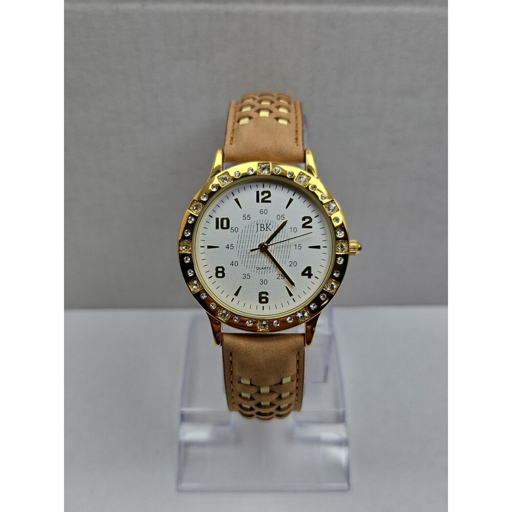 JBK Camrose Kross Jacqueline Kennedy Seiko Quartz Gold Crystal Watch New Battery